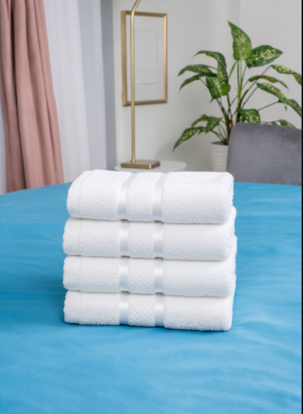 Set 4 Prosoape Pufoase 100% Bumbac 50x90 Cm