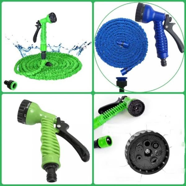 Furtun extensibil de gradina de 22.5 metri + Accesoriu pentru stropit